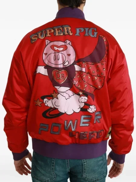 Geacă bomber Dolce & Gabbana roșu