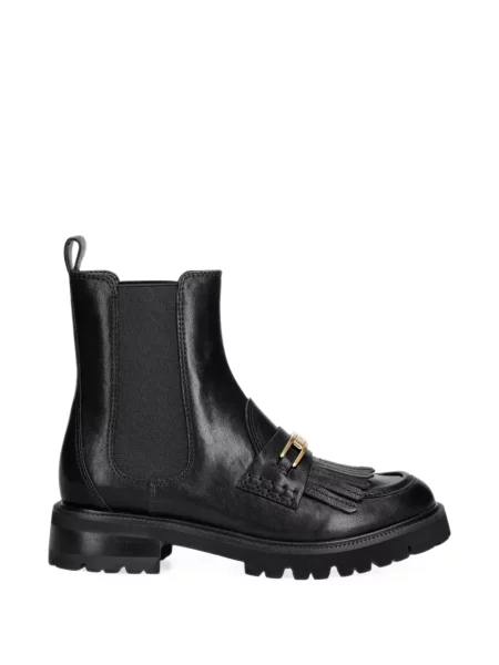 Botine chelsea Twinset cu franjuri negru