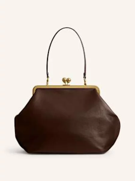 Coach Torebka Kisslock Frame Large braun brązowa