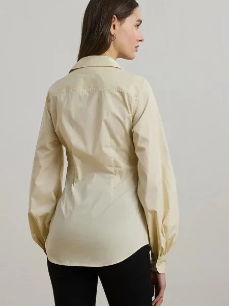 Lauren Ralph Lauren koszula regular z kołnierzykiem klasycznym beżowy
