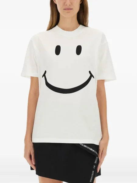 Tricou Moschino cu imagine alb