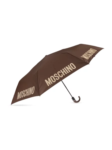 Parasol Moschino brązowy