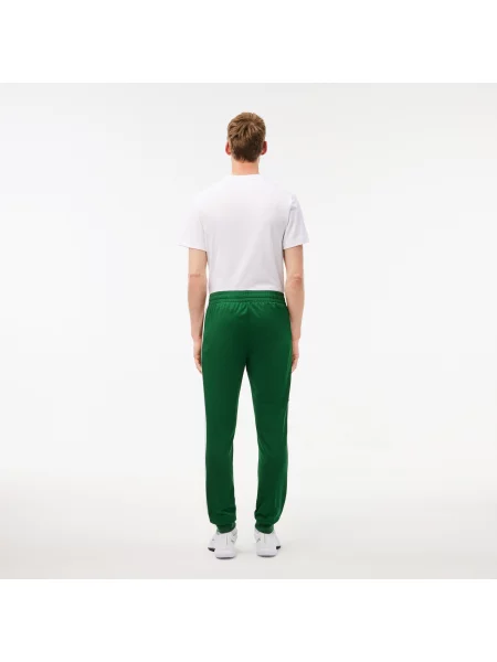 Lacoste Spodnie Dresowe Z Nadrukiem Regular Fit zielone