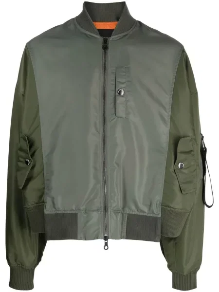 Geacă bomber Mostly Heard Rarely Seen din satin verde
