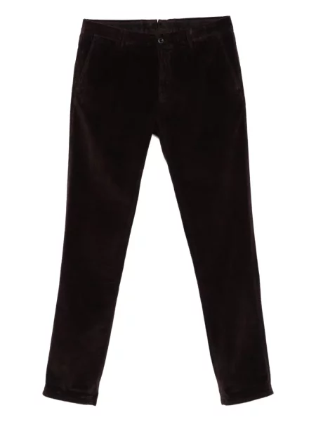 Pantaloni Incotex de catifea cord maro