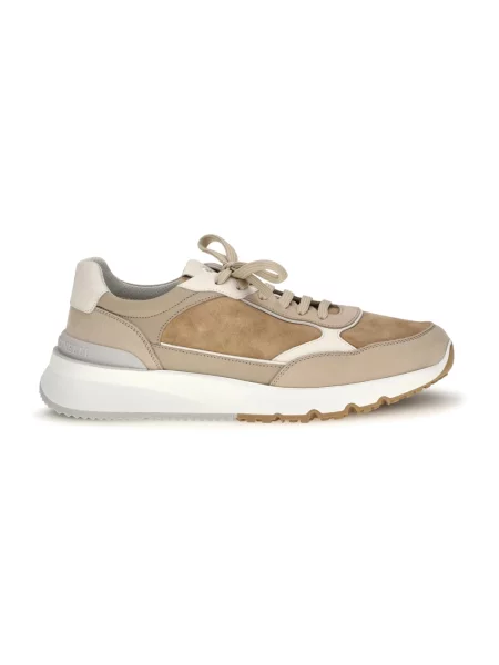 Sneakersy Brunello Cucinelli zamszowe beżowe