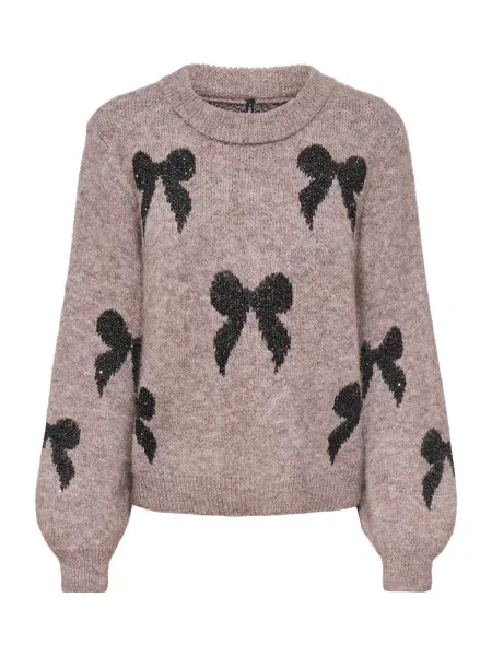 ONLY Pulover ONLDOFFA maro cappuccino negru