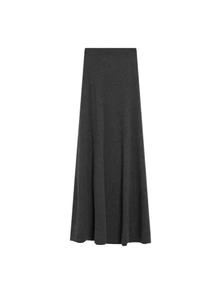 Lniana spódnica Balenciaga szara