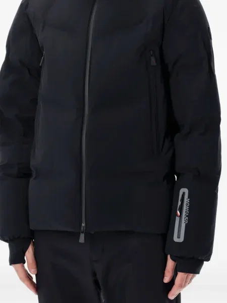 Geacă de schi Moncler Grenoble cu glugă negru