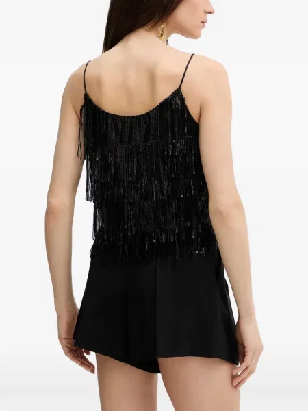 Top Haveone cu paiete negru