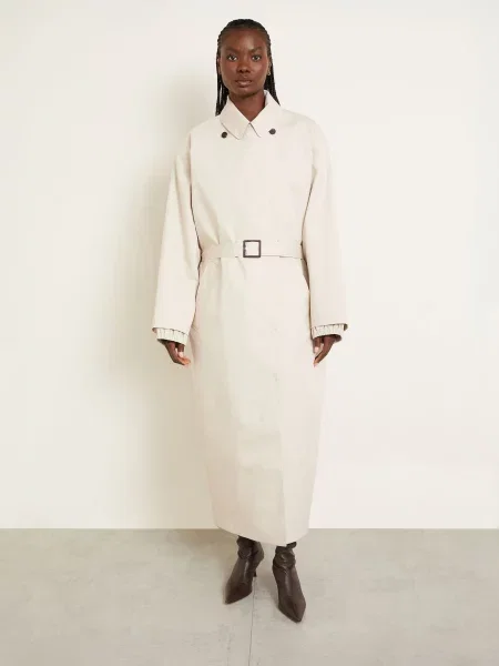 Jacquemus Płaszcz Trapezi weiss