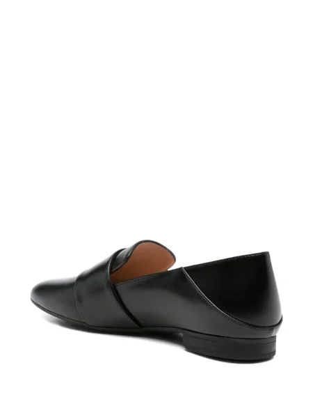 Pantofi loafer Bally din piele cu cataramă negru