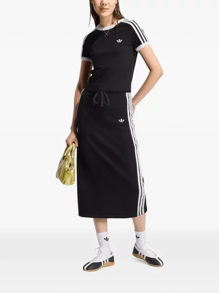 Tricou Adidas cu dungi alergare verde