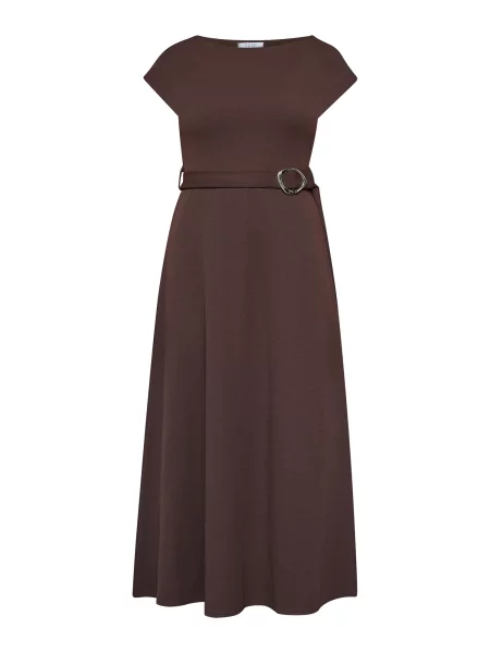 SISTERS POINT Obleka GLUT-BELT.DR čokolada