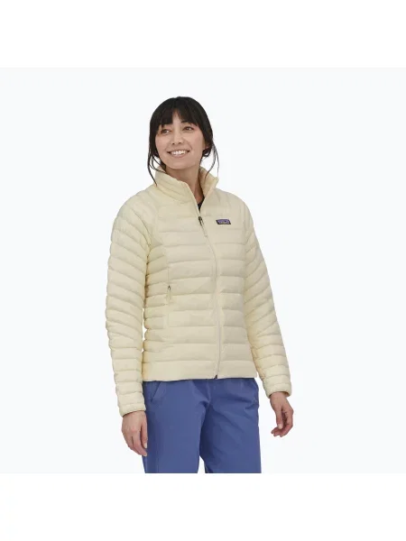 Péřová bunda Patagonia Down Sweater wool white bílá