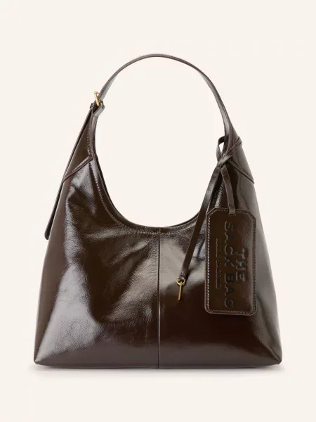 Marc Jacobs Kabelka Přes Rameno The Belted Sack Bag tmavě hnědá