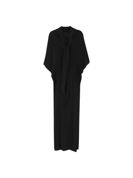 Satynowa sukienka Alberta Ferretti czarna