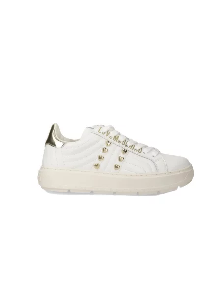 Sneakersy Love Moschino skórzane białe