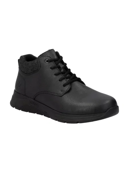 Buty do kostki Rieker skórzane czarne