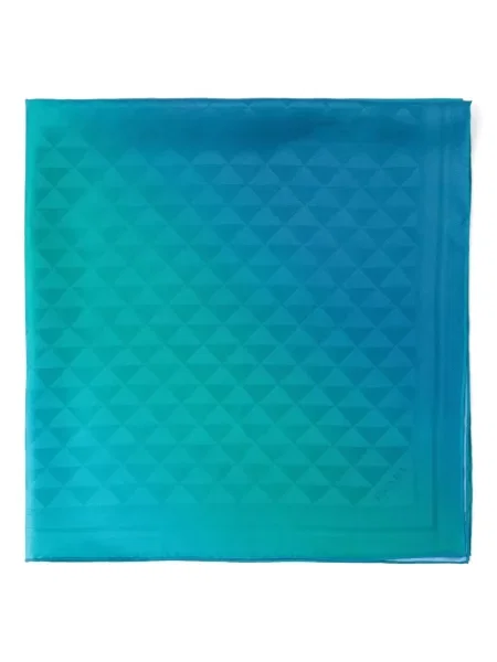 Svileni šal Prada s printom plava