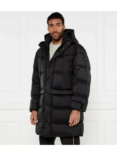 BOSS ORANGE Párka | Relaxed fit fekete