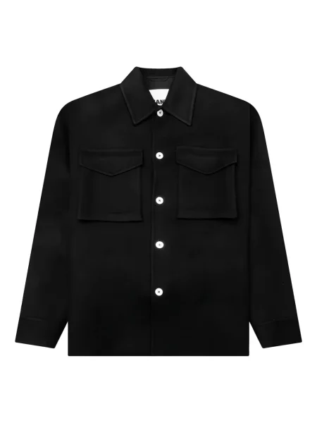 Geacă Jil Sander din cașmir negru