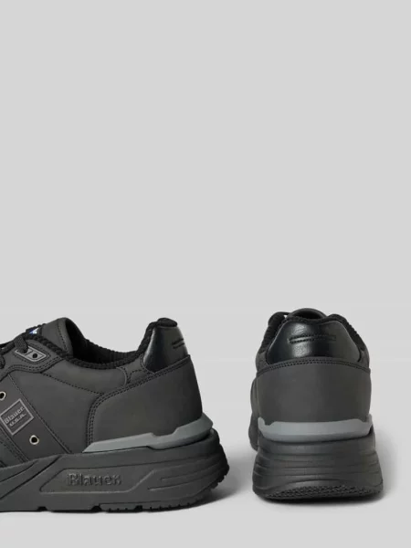 Sneakersy ze sznurowanym zapięciem model Blauer czarne