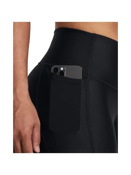 Legginsy Under Armour HeatGear Logo o pełnej długości czarno-zielone XS zielone