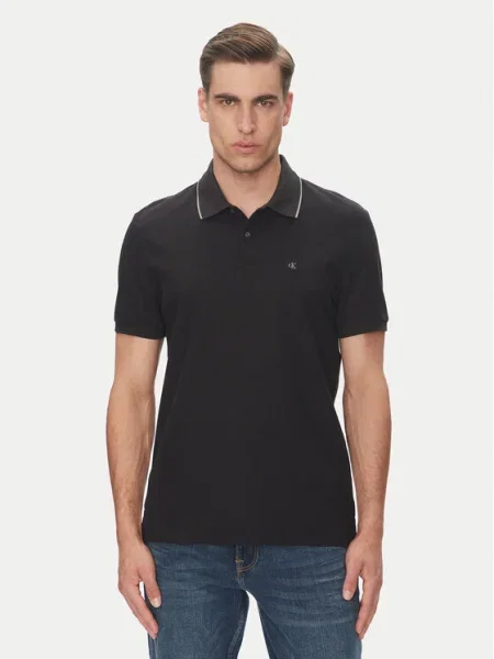 Calvin Klein Tricou polo negru