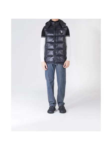 Lekka kamizelka puchowa Thom Browne czarna