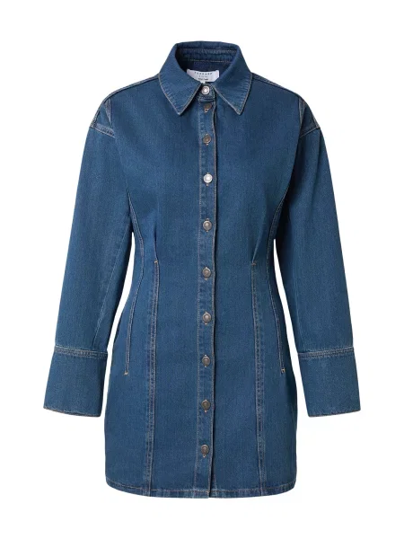 TOPSHOP Rochie tip bluză TAYLOR denim albastru