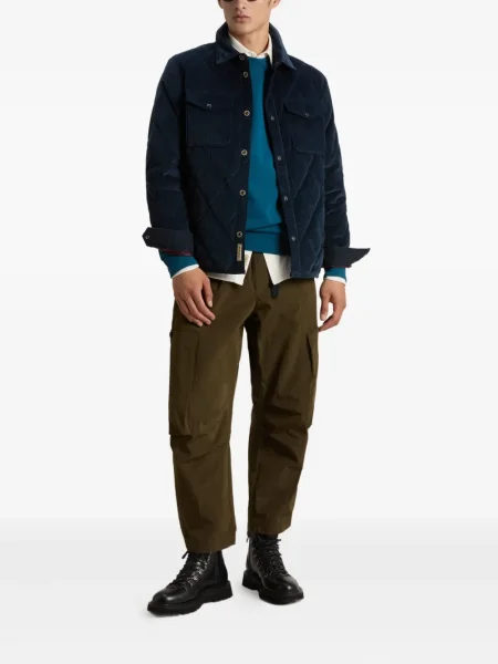 Geacă Woolrich de catifea cord albastru