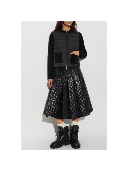 Kardigan Moncler wełniany czarny