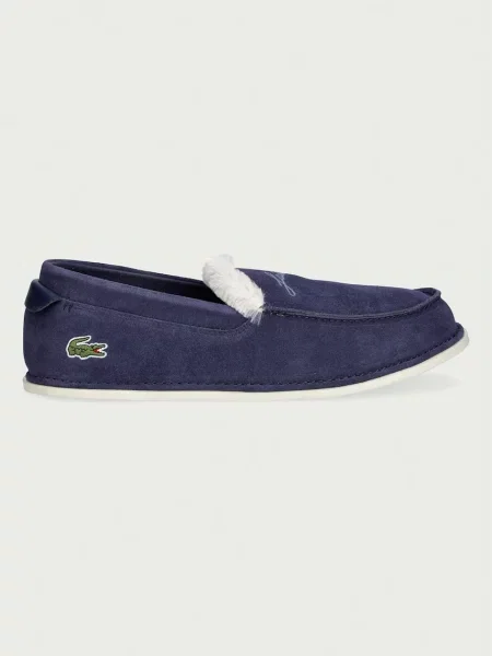 Замшевые тапочки Lacoste