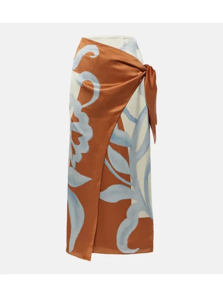 Jedwabna spódnica Sir. kopertowa