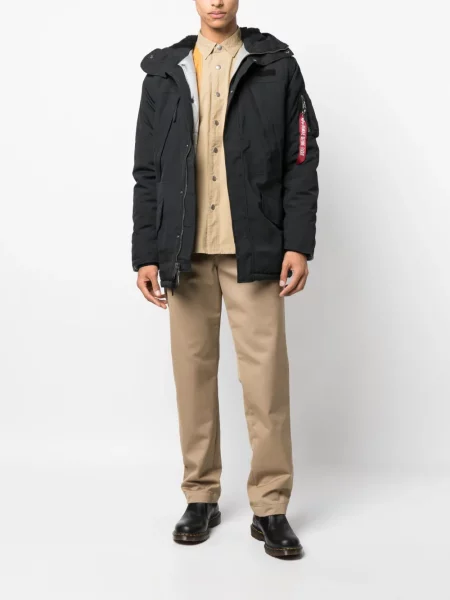Kurtka Alpha Industries z kapturem czarna