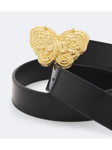 Cu centură curea Valentino Garavani din piele negru
