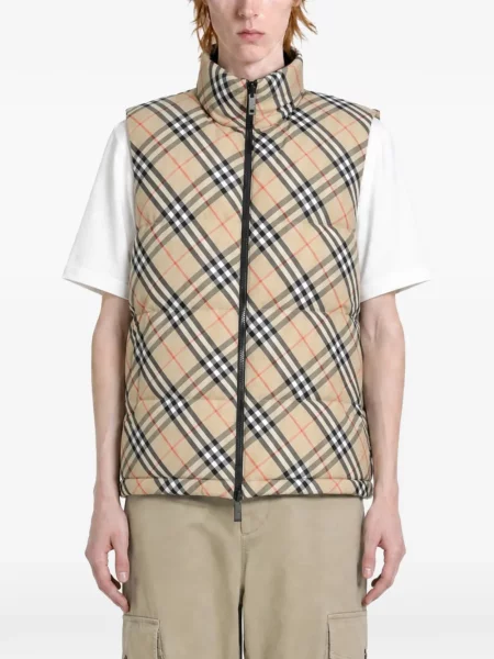 Reversibil vestă Burberry în carouri