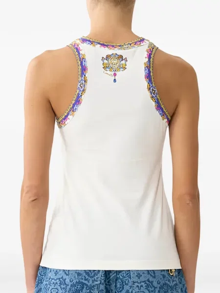 Top Camilla alb