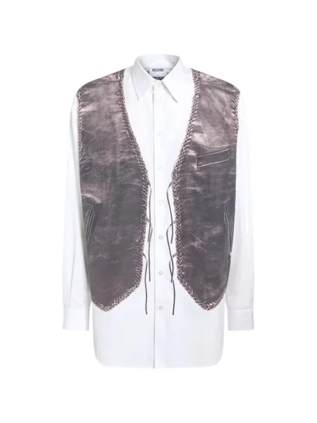 Cămașă Moschino din poplin alb