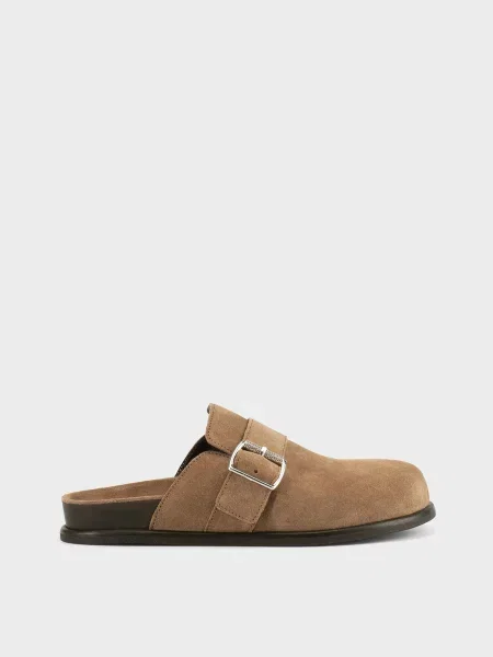 Замшевые сабо Vagabond коричневые
