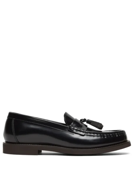 Pantofi loafer Brunello Cucinelli din piele negru