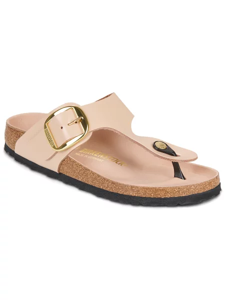 Pantofi Birkenstock cu cataramă bej