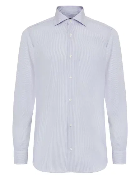 Boggi Milano Poslovna srajca svetlo modra bela