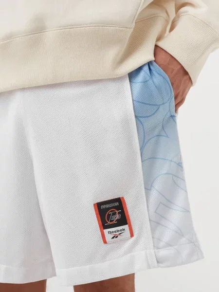 Pantaloni scurți de sport Reebok alb