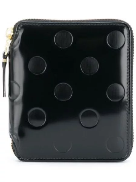 Portofel Comme Des Garçons Wallet cu buline negru