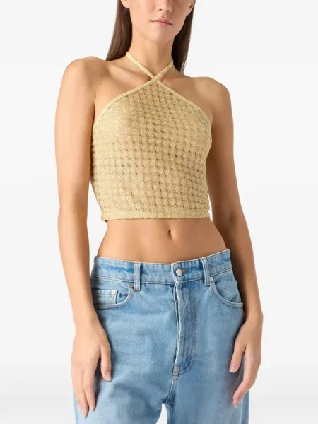 Top Missoni cu gât halter