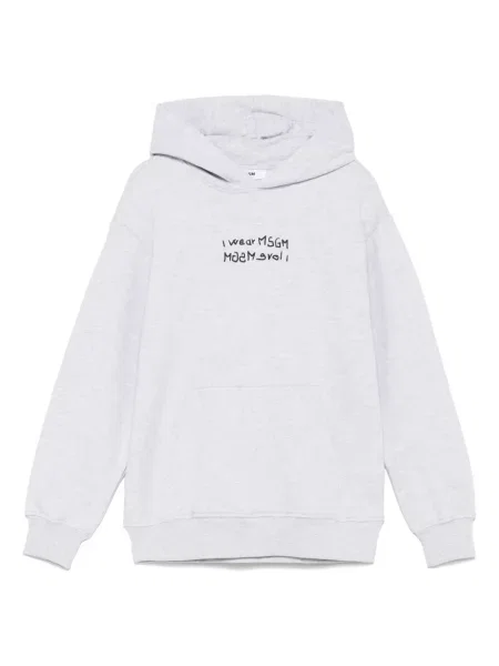 Dětska mikina s kapucí Msgm šedá