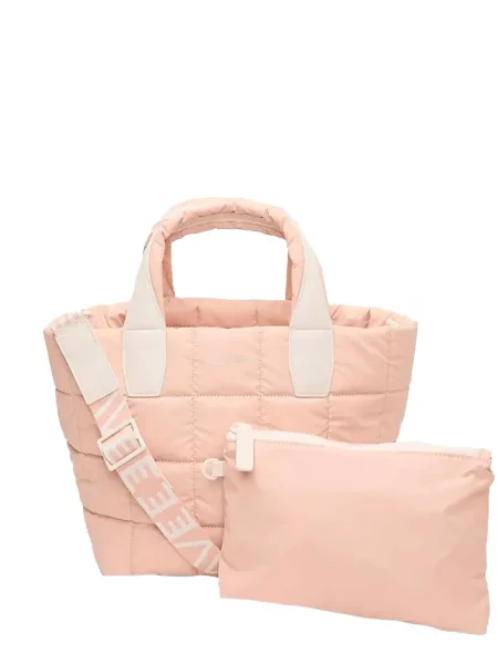 Matlasat geantă shopper Veecollective roz