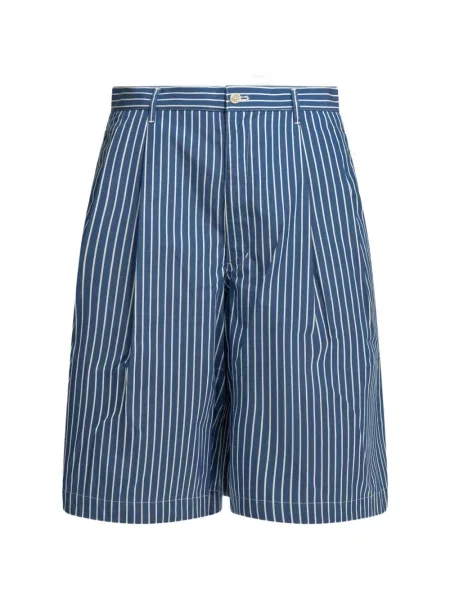 Pantaloni scurți Comme Des Garçons cu dungi albastru